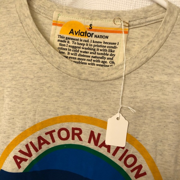 NWT Aviator Nation Aspen long sleeve Small - Picture 3 of 4